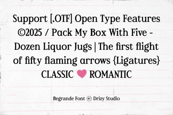 Begrande Font - Preview 1