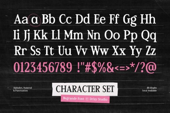 Begrande Font - Preview 3