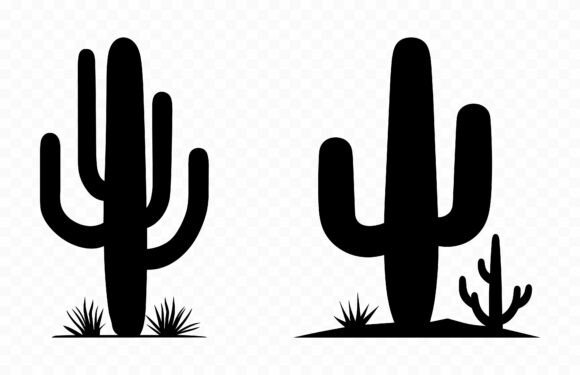 Cactus Vector Silhouette SVG Clipart Graphic by Gfx_Expert_Team  Creative  Fabrica