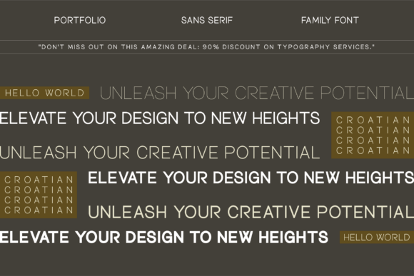 Croatian Font - Preview 1