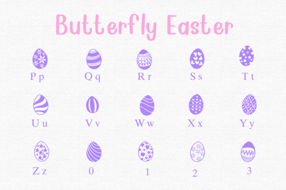 Cute Easter Egg Font - Preview 2
