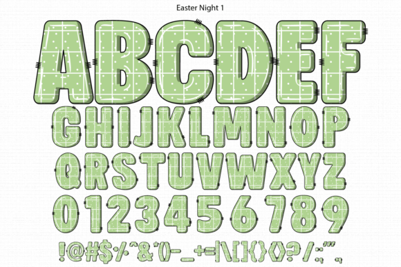 Easter Night Font - Preview 2