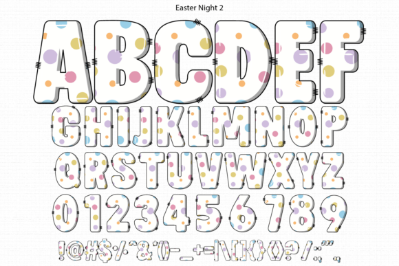 Easter Night Font - Preview 3