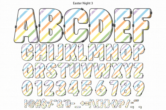 Easter Night Font - Preview 4