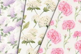 English Flower Garden Digital Paper Graphic by Petite Meadow · Creative ...