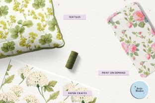 English Flower Garden Digital Paper Graphic by Petite Meadow · Creative ...