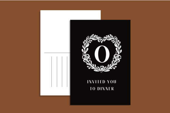Floral Heart Monogram Font PNG with transparent background - Preview 5