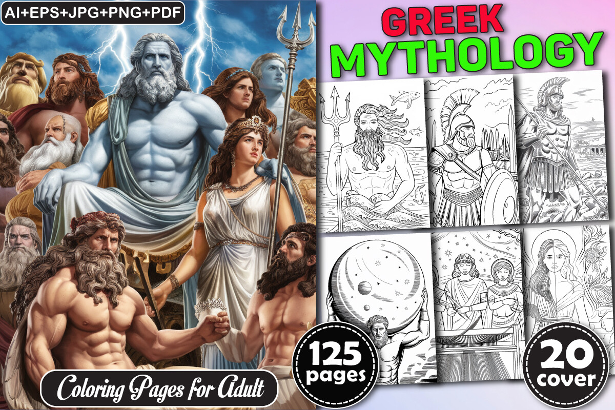 Greek Mythology Coloring Pages for Adult