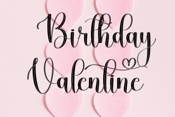 Hallo Valentine Font PNG with transparent background - Preview 6