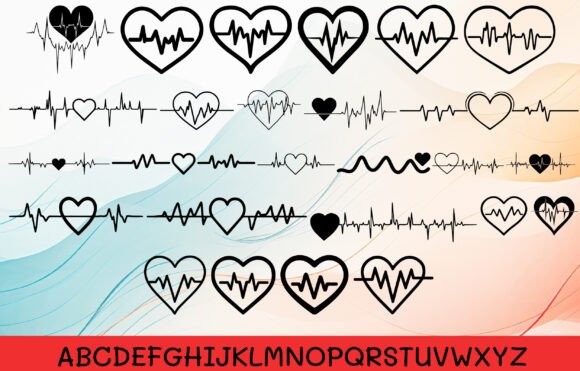Heart Beat Ekg Font - Preview 1