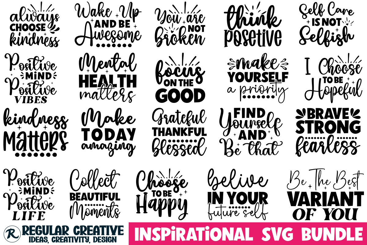 Inspirational SVG Bundle Graphic by Dixie Rose2004 · Creative Fabrica