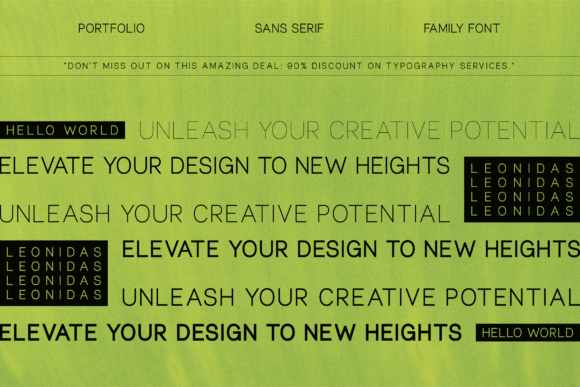 Leonidas Font PNG with transparent background - Preview 1