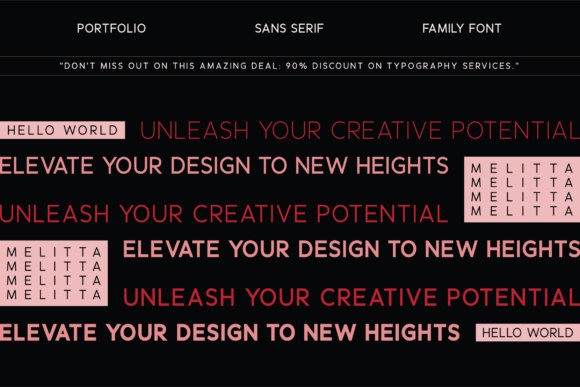 Melitta Font PNG with transparent background - Preview 1