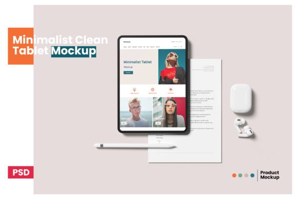 Minimalist Clean Tablet Mockup Graphic by My Code Std · Creative Fabrica
