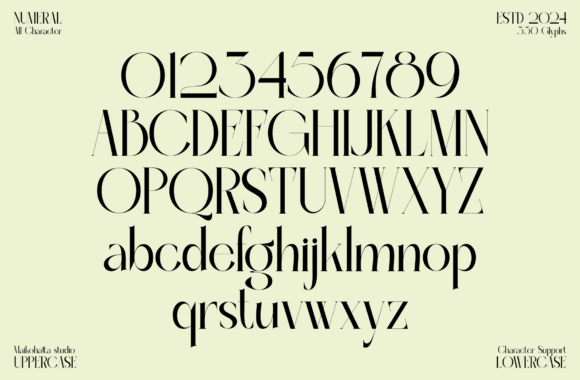 Mote Cainge Font PNG with transparent background - Preview 6