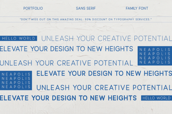 Neapolis Font font preview - 1