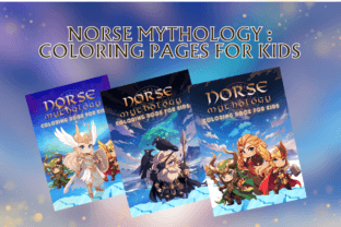 Norse Mythology Kids Coloring V01 Graphic by Sahad Stavros Studio ...