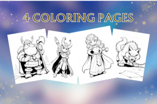Norse Mythology Kids Coloring V03 Graphic by Sahad Stavros Studio ...