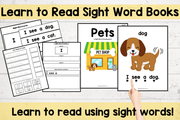 Sight Words Reading Curriculum with Books and Flashcards