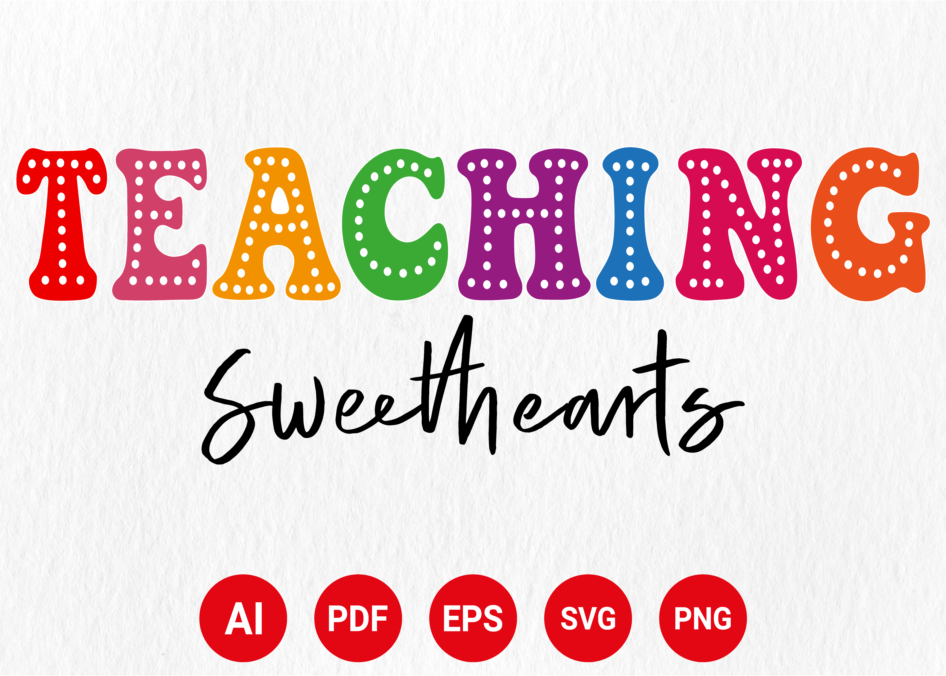 Teaching Sweethearts Valentines SVG PNG Graphic by Merch Creative ...