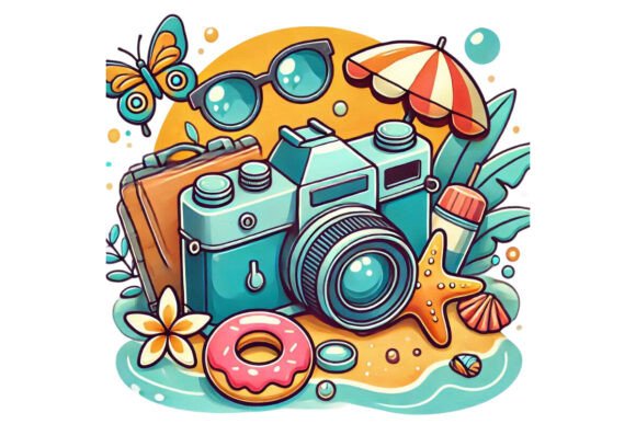 Vintage Camera T-shirt PNG Clipart