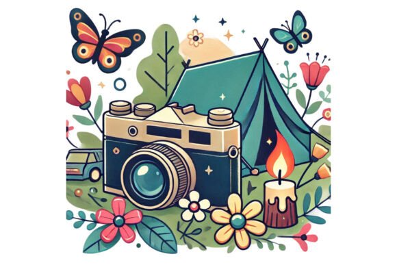 Vintage Photography Day Camera PNG
