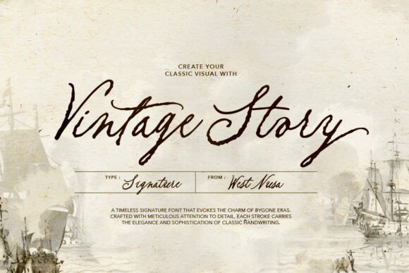 Vintage Story signature font