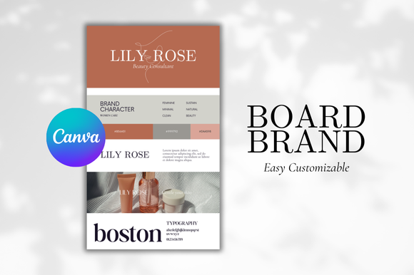 Brand Board Canva Template Graphic by FolieDesign · Creative Fabrica