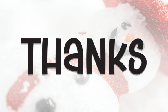Cute Snowman Font - Preview 6