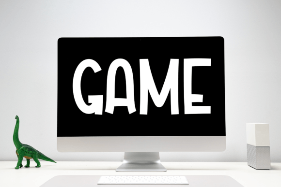 Digital Dialog Font PNG with transparent background - Preview 3