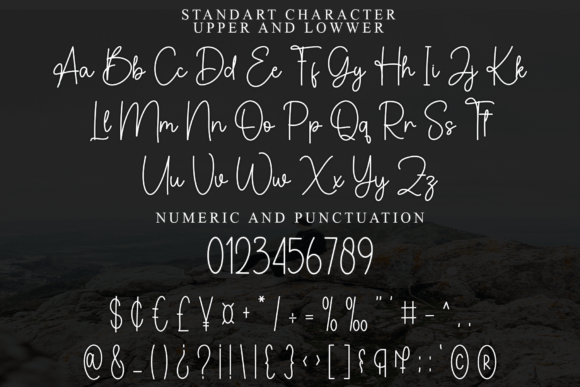 January Happines Font PNG with transparent background - Preview 4