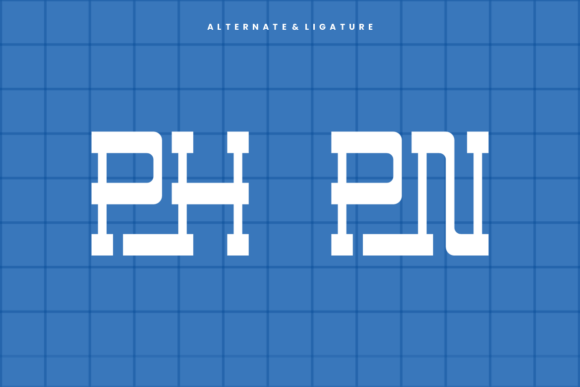 Niphone Font PNG with transparent background - Preview 4