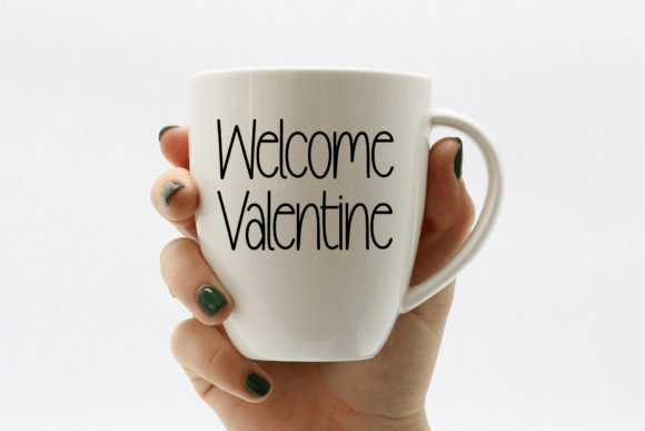 School Valentine Font PNG with transparent background - Preview 3