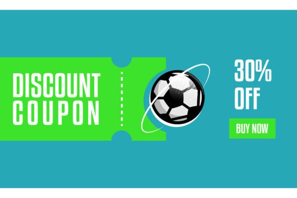 Sports Banner Voucher Offer Template Adv