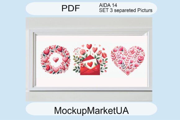 Valentine's Day Cross Stitch Pattern PDF