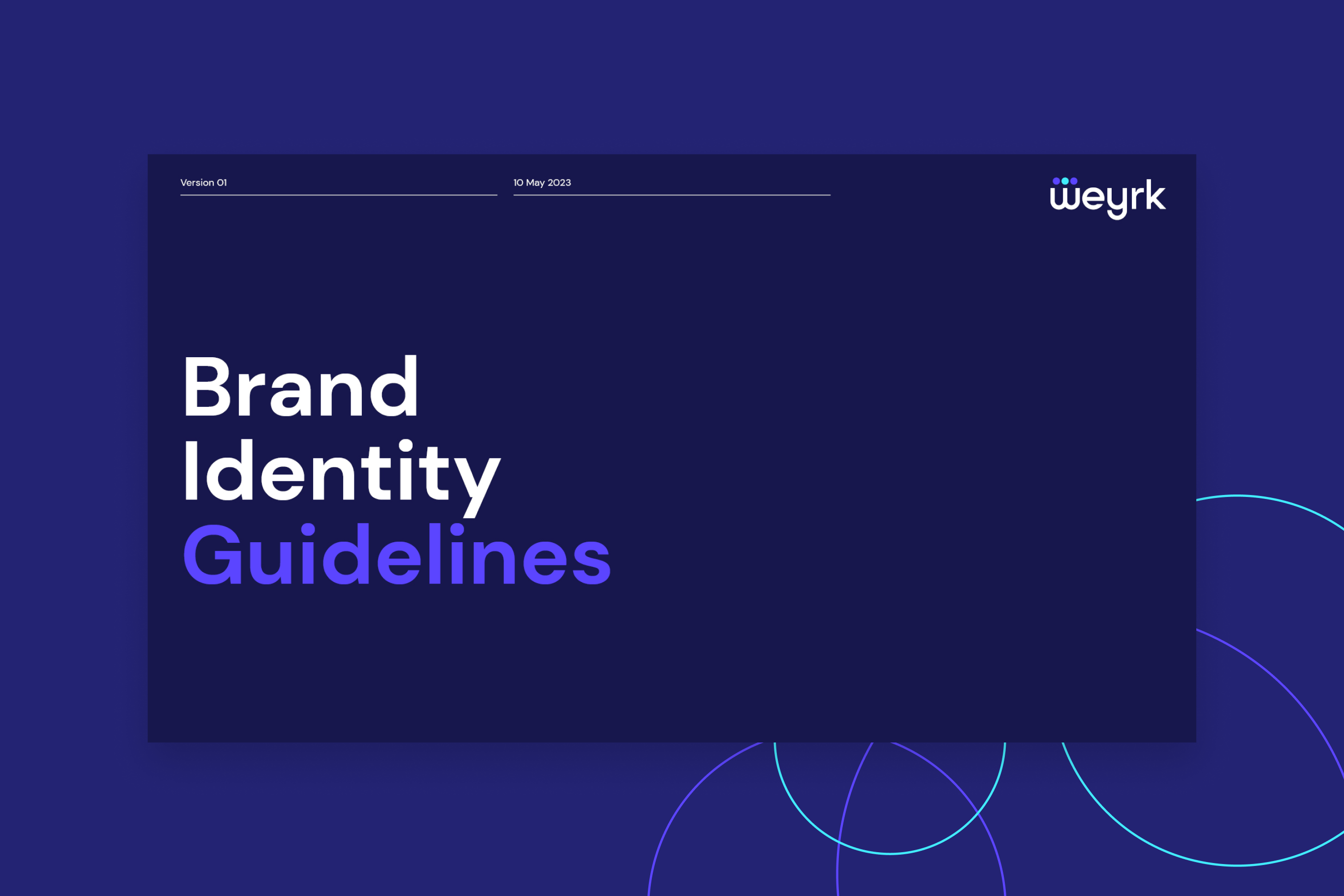 Plantilla de directrices de identidad de marca de Werk