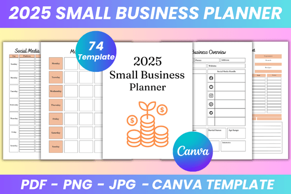 Small Business Planner Canva Kdp Graphics