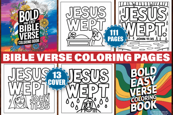 Bold and Easy Bible Verse Coloring Pages