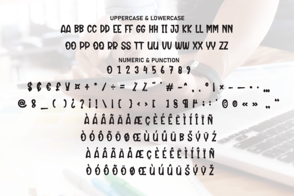 February Designer Font PNG with transparent background - Preview 6