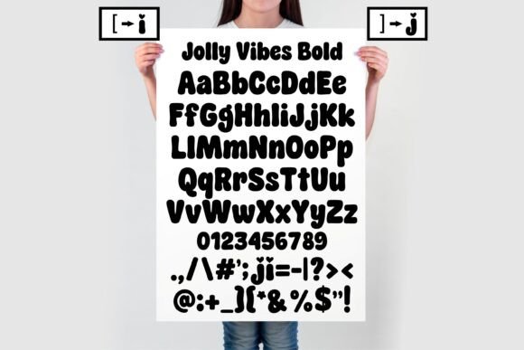 Jolly Vibes Bold Font PNG with transparent background - Preview 1