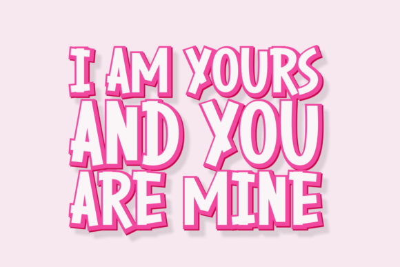 Pinky Girls Font PNG with transparent background - Preview 2