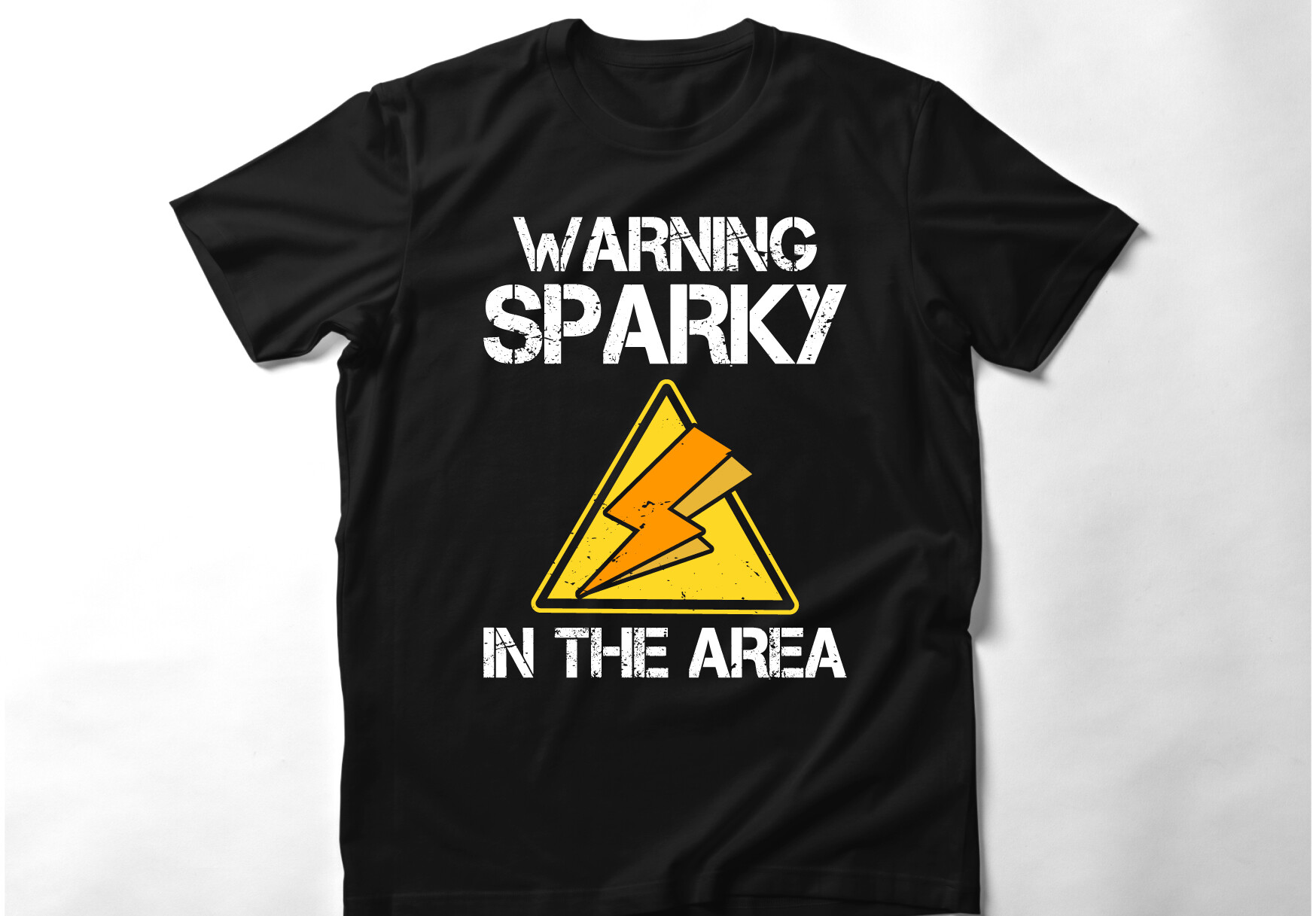 Sparky Design Warning Sparky in the Area TShirt Design Graphic by smmahiramahi ...