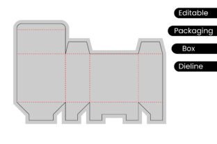 Editable Packaging Box Dieline Template Graphic by Graphics Studio Zone ...