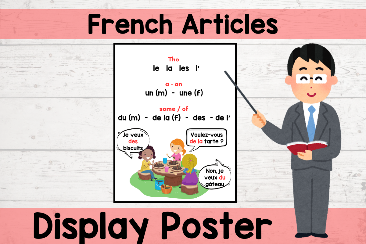 French Articles Poster Display KDP FIle Graphic by MessyBeautifulFun ...