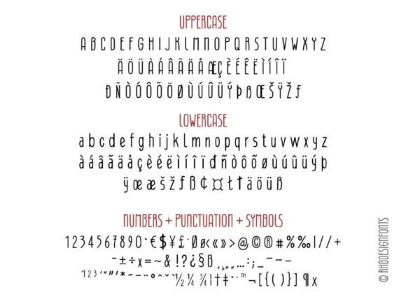 Rhb Prodictus Font font preview - 2