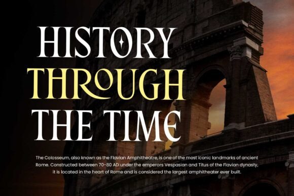 Romantic History Font PNG with transparent background - Preview 3