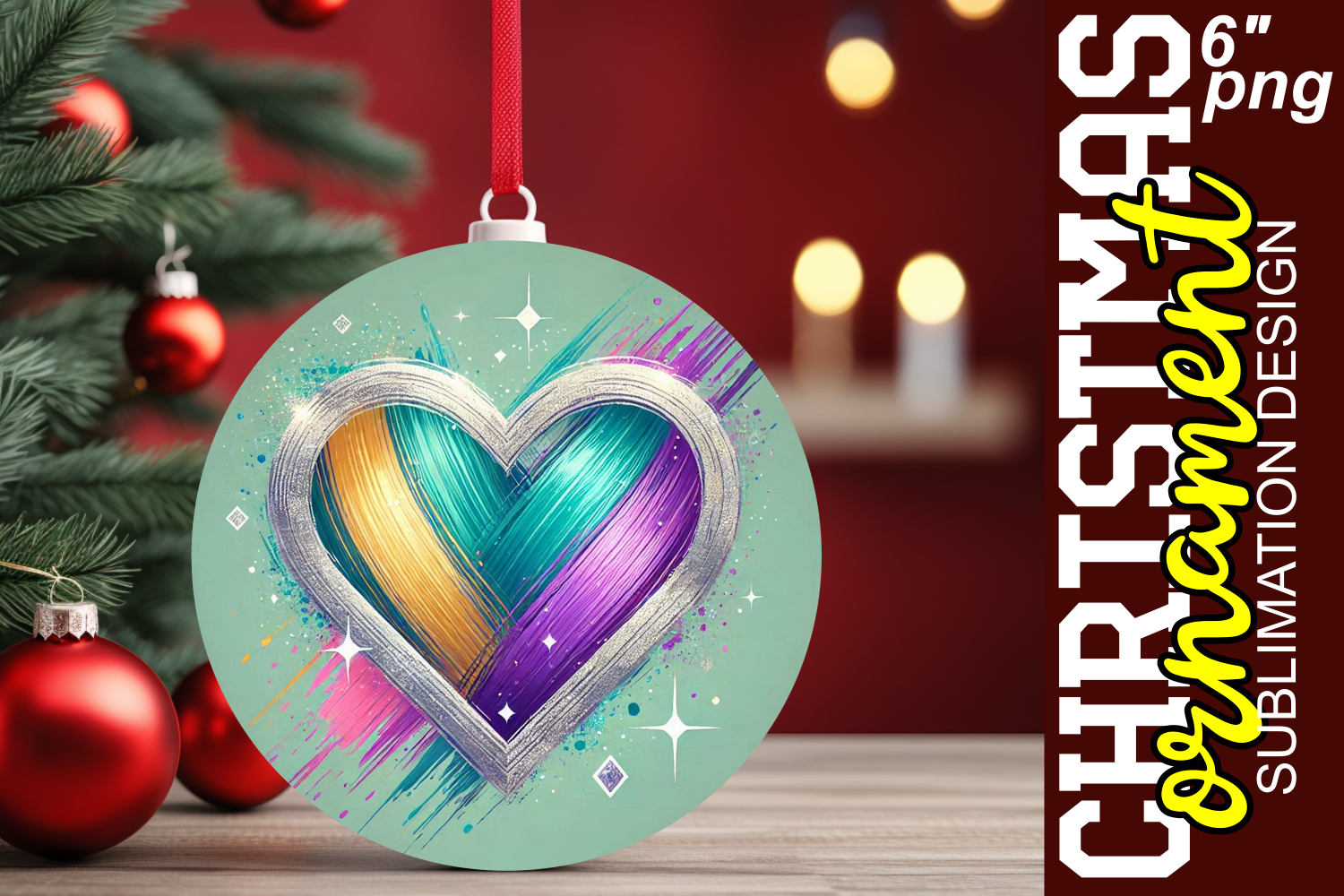 Round Keychain, Bright Design , Heart Graphic by digitaldarius ...