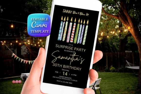 SHHH! Don't Blow It! Birthday Invitation