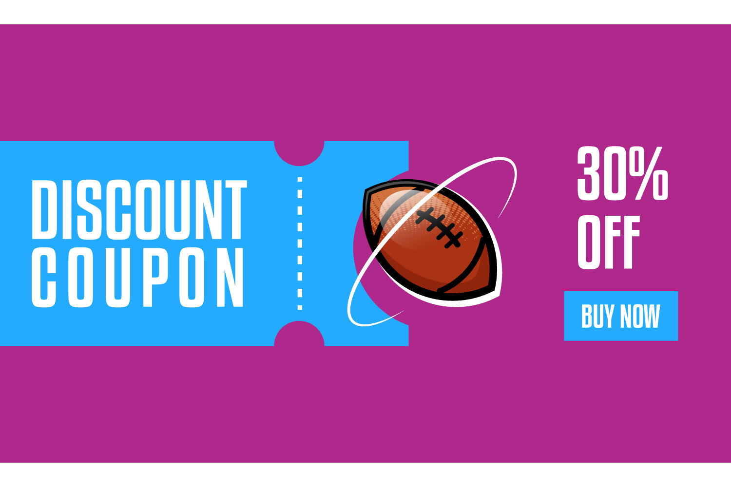 Sports Banner Voucher Offer Template Adv