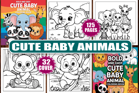 125 Cute Baby Animal Coloring Pages